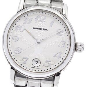MONTBLANC Meisterstic 7042 Date Silver Dial Quartz Men's Watch_878699
